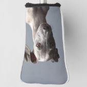 Aangepaste Huisdier Hond Foto Gepersonaliseerde Pu Golfheadcover (Draai 90)
