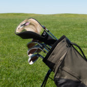 Aangepaste Huisdier Hond Foto Golden Retriever Gep Golfheadcover (Insitu)