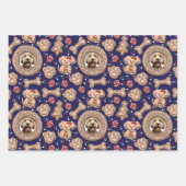 Aangepaste huisdier hond foto's & peperkoek Cookie Inpakpapier Vel (Voorkant)