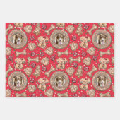 Aangepaste huisdier hond foto's & peperkoek Cookie Inpakpapier Vel (Voorkant 2)