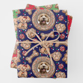 Aangepaste huisdier hond foto's & peperkoek Cookie Inpakpapier Vel (In situ)