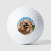 Aangepaste Huisdier Hond Kat Foto Modern Gepersona Golfballen (Voorkant)
