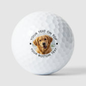 Aangepaste Huisdier Hond Modern Gepersonaliseerd Golfballen (Voorkant)