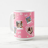 Aangepaste Huisdier Kat Foto Gezicht Collage Mok m (Voorkant links)