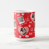 Aangepaste Huisdier Kat Foto Gezicht Collage Mok m (Center)