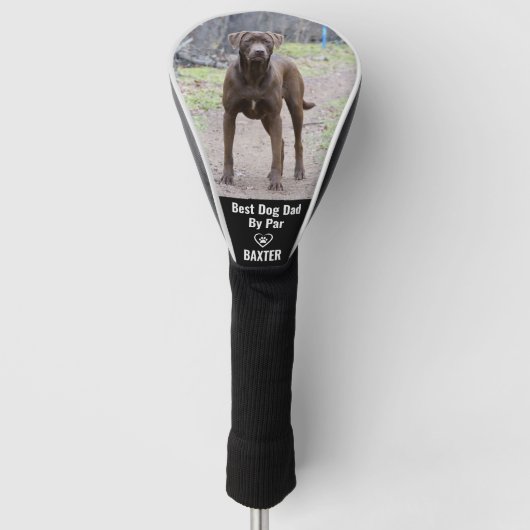 Aangepaste huisdier Labrador hond foto gepersonali Golfheadcover (Voorkant)