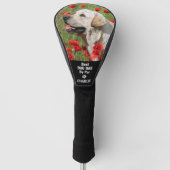 Aangepaste huisdier Labrador hond foto gepersonali Golfheadcover (Voorkant)