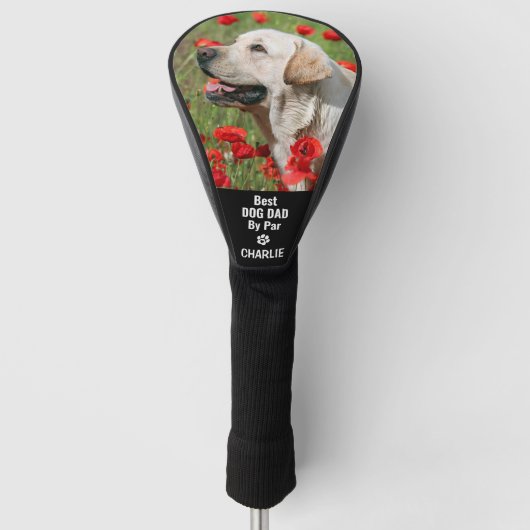 Aangepaste huisdier Labrador hond foto gepersonali Golfheadcover (Voorkant)