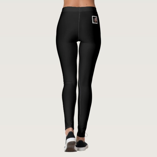 Aangepaste huisdier mama kat minnaar activewear sp leggings (Achterkant)