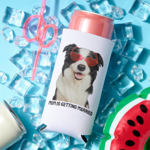 Aangepaste huisdier minnaar hond of kat bruiloft a seltzer blikjeskoeler