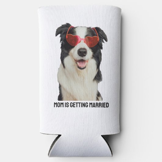 Aangepaste huisdier minnaar hond of kat bruiloft a seltzer blikjeskoeler (Voorkant)