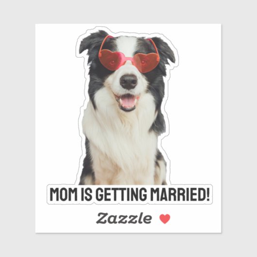 Aangepaste huisdier minnaar hond of kat bruiloft a sticker (Vel)
