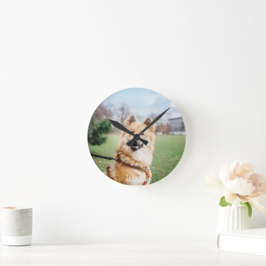 Aangepaste Huisdier Muur Klok – Gepersonaliseerde  (Huis)