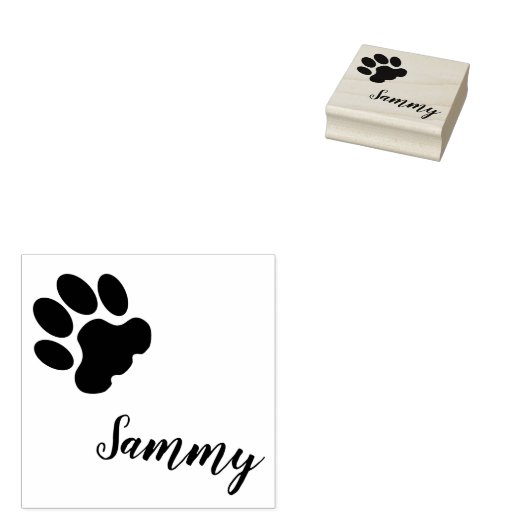 Aangepaste huisdier naam stempel, aangepaste huisd rubberstempel (Gestempeld)