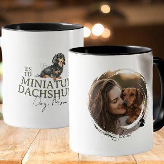 Aangepaste Huisdier Portret Hond Mama Miniatuur Te Mok