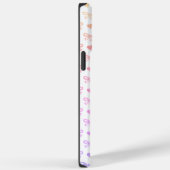 Aangepaste huisdier portret Schattige roze lint ha Case-Mate iPhone Case (Achterkant / Rechts)