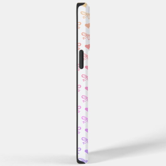 Aangepaste huisdier portret Schattige roze lint ha Case-Mate iPhone Case (Achterkant / Rechts)