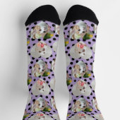 Aangepaste Huisdier Sokken Hond Mam Gift 2 Foto's  (Top)