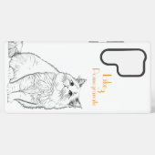 Aangepaste huisdier telefoonhoesje met behulp van  samsung galaxy hoesje (Achterkant horizontaal)