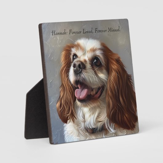 Aangepaste huisdier verlies plaque: gepersonalisee fotoplaat (Voorkant)