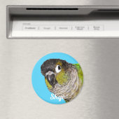 Aangepaste huisdier vogel foto naam magneet (Insitu (Vaatwasser))