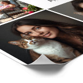 Aangepaste huisdiercollage Ter nagedachtenis aan k Poster (Hoek)