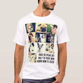 Aangepaste huisdieren, collage en prijsopgave t-shirt