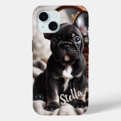 Aangepaste huisdierenfoto met gepersonaliseerde na Case-Mate iPhone case (Achterkant)