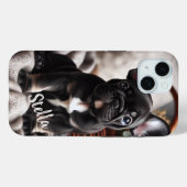 Aangepaste huisdierenfoto met gepersonaliseerde na Case-Mate iPhone case (Achterkant (horizontaal))