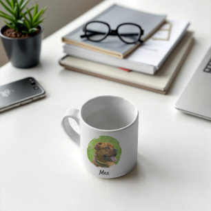 Aangepaste huisdierennaam & foto voor- en achterka koffiemok