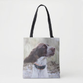 Aangepaste huisdierfoto 2-zijdig tote bag (Voorkant)