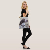 Aangepaste huisdierfoto 2-zijdig tote bag (Op model)