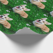 Aangepaste huisdierfoto cadeaupapier (Hoek)