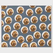 Aangepaste huisdierfoto cadeaupapier (Vlak)