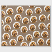 Aangepaste huisdierfoto cadeaupapier (Vlak)