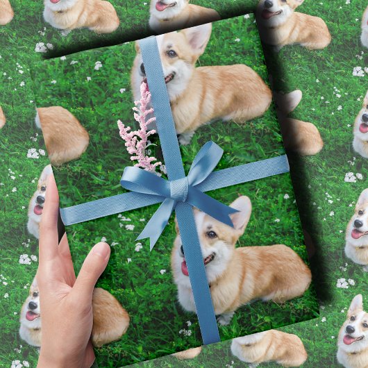 Aangepaste huisdierfoto cadeaupapier