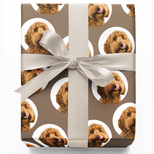 Aangepaste huisdierfoto cadeaupapier