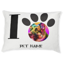 Aangepaste huisdierfoto en gepersonaliseerde honde