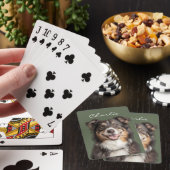 Aangepaste huisdierfoto en naam pokerkaarten (Insitu)