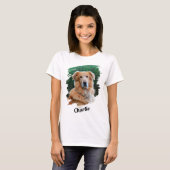 Aangepaste huisdierfoto en naam t-shirt (Voorkant volledig)