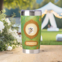 Aangepaste huisdierfoto- en naam-tumbler