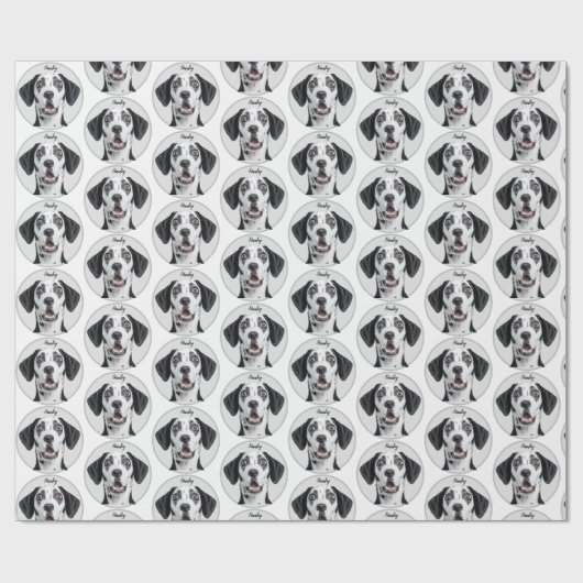 Aangepaste huisdierfoto | Gepersonaliseerd Cadeaupapier (Vlak)