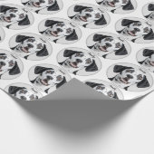 Aangepaste huisdierfoto | Gepersonaliseerd Cadeaupapier (Hoek)