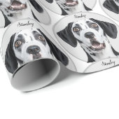 Aangepaste huisdierfoto | Gepersonaliseerd Cadeaupapier (Rol Hoek)