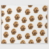 Aangepaste huisdierfoto | Gepersonaliseerd  Cadeaupapier (Vlak)