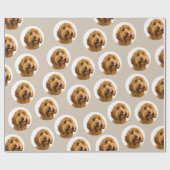 Aangepaste huisdierfoto | Gepersonaliseerd Cadeaupapier (Vlak)