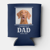 Aangepaste huisdierfoto "Hond papa sinds" Blikjeskoeler (Voorkant)