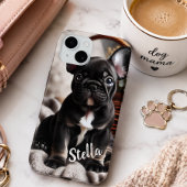 Aangepaste huisdierfoto met gepersonaliseerde naam Case-Mate iPhone case