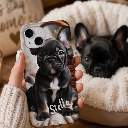 Aangepaste huisdierfoto met gepersonaliseerde naam Case-Mate iPhone case