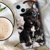 Aangepaste huisdierfoto met gepersonaliseerde naam Case-Mate iPhone case